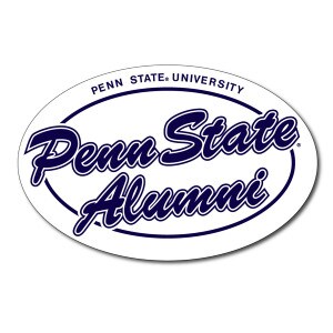 Penn State Alumni script magnet image
